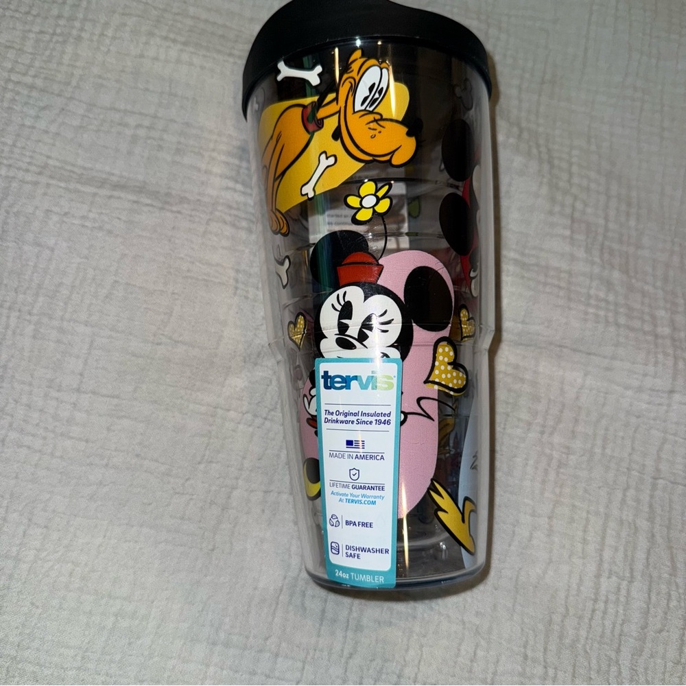 Disney’s Mickey Mouse And Friends Tervis 24oz Travel Tumbler Brand New